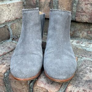 Jack Rogers Gray Suede Ankle Boots